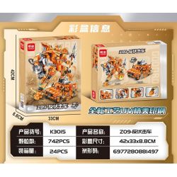 MINGDI LEIBAO K3015 3015 XE CƠ GIỚI CHỐNG PHỤC KÍCH Z09 bộ đồ chơi xếp lắp ráp ghép mô hình Military Army Quân Sự Bộ Đội 742 khối