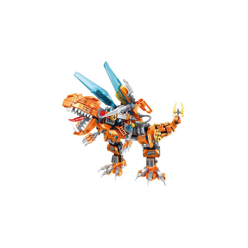 MINGDI LEIBAO K3069 3069 KHỦNG LONG BẠO CHÚA OMNIC REX bộ đồ chơi xếp lắp ráp ghép mô hình 683 khối