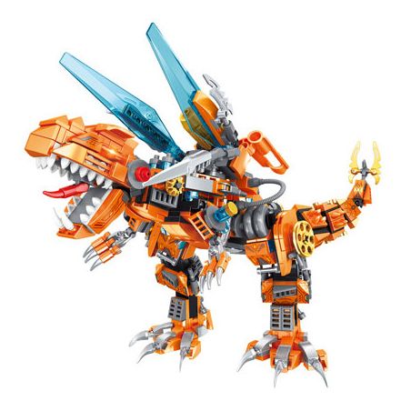 MINGDI LEIBAO K3069 3069 KHỦNG LONG BẠO CHÚA OMNIC REX bộ đồ chơi xếp lắp ráp ghép mô hình 683 khối