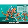MINGDI LEIBAO K3069 3069 KHỦNG LONG BẠO CHÚA OMNIC REX bộ đồ chơi xếp lắp ráp ghép mô hình 683 khối