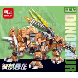 MINGDI LEIBAO K3070 3070 OMNIC TYRANNOSAURUS TRICERATOPS bộ đồ chơi xếp lắp ráp ghép mô hình 683 khối