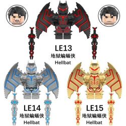 UNKNOWN LE13 LE14 LE15 ĐỊA NGỤC BATMAN 3 NHÂN VẬT NHỎ bộ đồ chơi xếp lắp ráp ghép mô hình Super Heroes Siêu Nhân Anh Hùng