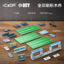 CADA DOUBLEE C66022 66022 CÂU LẠC BỘ BÓNG ĐÁ MANCHESTER CITY SÂN VẬN ĐỘNG ETIHAD (SÂN CITY) bộ đồ chơi xếp lắp ráp ghép mô hình Creator Sáng Tạo 4473 khối