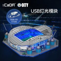CADA DOUBLEE C66022 66022 CÂU LẠC BỘ BÓNG ĐÁ MANCHESTER CITY SÂN VẬN ĐỘNG ETIHAD (SÂN CITY) bộ đồ chơi xếp lắp ráp ghép mô hình Creator Sáng Tạo 4473 khối