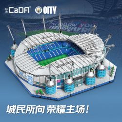 CADA DOUBLEE C66022 66022 CÂU LẠC BỘ BÓNG ĐÁ MANCHESTER CITY SÂN VẬN ĐỘNG ETIHAD (SÂN CITY) bộ đồ chơi xếp lắp ráp ghép mô hình Creator Sáng Tạo 4473 khối
