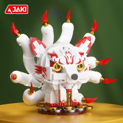 JAKI BK021 QUÁI VẬT THẦN THOẠI XU HƯỚNG QUỐC GIA CÁO CHÍN ĐUÔI FURUI bộ đồ chơi xếp lắp ráp ghép mô hình