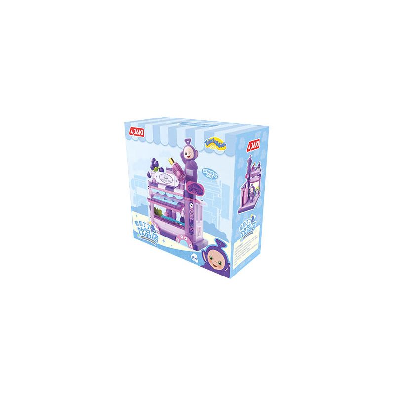 JAKI HK505 CẢNH PHỐ TRÁI CÂY CỦA TELETUBBIES CỬA HÀNG ĐỒ UỐNG NHO DINGDING bộ đồ chơi xếp lắp ráp ghép mô hình Movie & Game Phim Và Trò Chơi