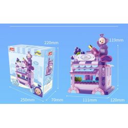 JAKI HK506 CẢNH PHỐ TRÁI CÂY CỦA TELETUBBIES CỬA HÀNG CARAMBOLA DIXI bộ đồ chơi xếp lắp ráp ghép mô hình Movie & Game Phim Và Trò Chơi