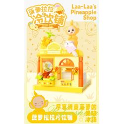 JAKI HK508 CẢNH PHỐ HOA QUẢ CỦA TELETUBBIES CỬA HÀNG TRÁNG MIỆNG DÂU XIAOBO bộ đồ chơi xếp lắp ráp ghép mô hình Movie & Game Phim Và Trò Chơi