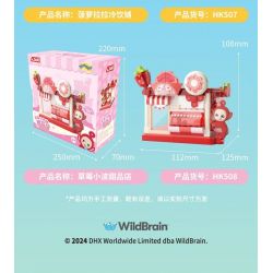 JAKI HK508 CẢNH PHỐ HOA QUẢ CỦA TELETUBBIES CỬA HÀNG TRÁNG MIỆNG DÂU XIAOBO bộ đồ chơi xếp lắp ráp ghép mô hình Movie & Game Phim Và Trò Chơi