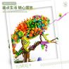 QILIVEV Q16001 16001 CÂU CHUYỆN HOA TẮC KÈ bộ đồ chơi xếp lắp ráp ghép mô hình Arts & Crafts FLOWER ANIMAL 1232 khối