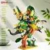 QILIVEV Q16002 16002 CHUYỆN GIỮA NHỮNG BÔNG HOA NÀNG TIÊN MỘT SỪNG bộ đồ chơi xếp lắp ráp ghép mô hình Arts & Crafts FLOWER ANIMAL 1509 khối