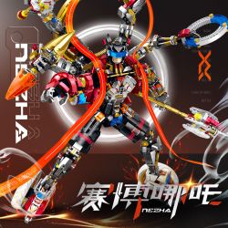 GULY 80504 MẠNG NEZHA bộ đồ chơi xếp lắp ráp ghép mô hình 2938 khối