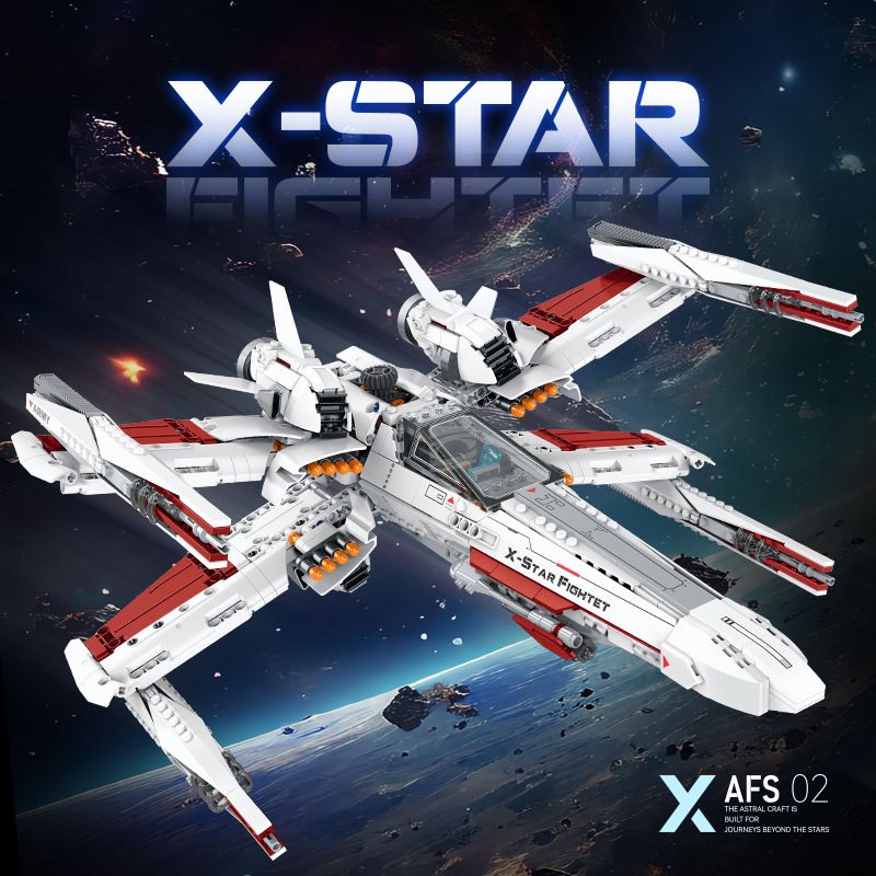 ZAPE 98003 X-CHIẾN ĐẤU bộ đồ chơi xếp lắp ráp ghép mô hình Star Wars Chiến Tranh Giữa Các Vì Sao 1109 khối