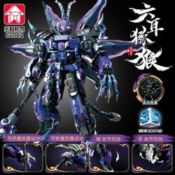 LE YI 62062 MECHA KHỈ SÁU TAI bộ đồ chơi xếp lắp ráp ghép mô hình 1208 khối