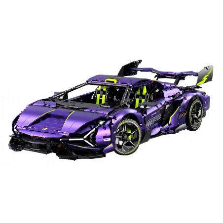 GULY 10635 SIÊU XE LAMBORGHINI PURPLE BULL 1:8 tỷ lệ 1:8 bộ đồ chơi xếp lắp ráp ghép mô hình Technic Kỹ Thuật Công Nghệ Cao Mô Hình Phương Tiện 3654 khối