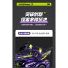GULY 10635 SIÊU XE LAMBORGHINI PURPLE BULL 1:8 tỷ lệ 1:8 bộ đồ chơi xếp lắp ráp ghép mô hình Technic Kỹ Thuật Công Nghệ Cao Mô Hình Phương Tiện 3654 khối