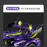 GULY 10635 SIÊU XE LAMBORGHINI PURPLE BULL 1:8 tỷ lệ 1:8 bộ đồ chơi xếp lắp ráp ghép mô hình Technic Kỹ Thuật Công Nghệ Cao Mô Hình Phương Tiện 3654 khối