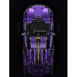 GULY 10635 SIÊU XE LAMBORGHINI PURPLE BULL 1:8 tỷ lệ 1:8 bộ đồ chơi xếp lắp ráp ghép mô hình Technic Kỹ Thuật Công Nghệ Cao Mô Hình Phương Tiện 3654 khối