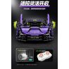 GULY 10635 SIÊU XE LAMBORGHINI PURPLE BULL 1:8 tỷ lệ 1:8 bộ đồ chơi xếp lắp ráp ghép mô hình Technic Kỹ Thuật Công Nghệ Cao Mô Hình Phương Tiện 3654 khối