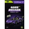 GULY 10635 SIÊU XE LAMBORGHINI PURPLE BULL 1:8 tỷ lệ 1:8 bộ đồ chơi xếp lắp ráp ghép mô hình Technic Kỹ Thuật Công Nghệ Cao Mô Hình Phương Tiện 3654 khối
