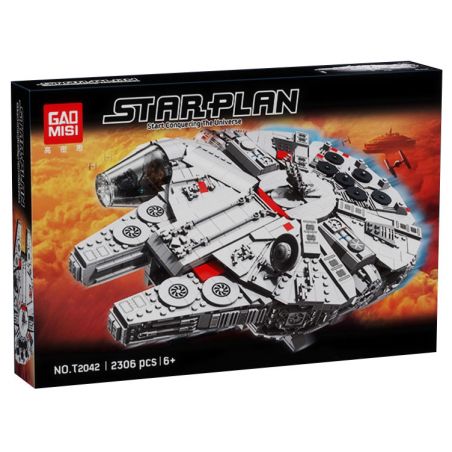 GAOMISI T2042 2042 CHIM ƯNG THIÊN NIÊN KỶ bộ đồ chơi xếp lắp ráp ghép mô hình Star Wars MILLENNIUM FALCON Chiến Tranh Giữa Các Vì Sao 2306 khối