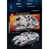 GAOMISI T2042 2042 CHIM ƯNG THIÊN NIÊN KỶ bộ đồ chơi xếp lắp ráp ghép mô hình Star Wars MILLENNIUM FALCON Chiến Tranh Giữa Các Vì Sao 2306 khối