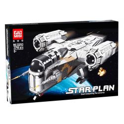 GAOMISI T2043 2043 DAO CẠO XƯƠNG bộ đồ chơi xếp lắp ráp ghép mô hình Star Wars STARPLAN Chiến Tranh Giữa Các Vì Sao 2248 khối