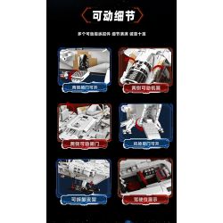 GAOMISI T2043 2043 DAO CẠO XƯƠNG bộ đồ chơi xếp lắp ráp ghép mô hình Star Wars STARPLAN Chiến Tranh Giữa Các Vì Sao 2248 khối