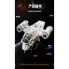 GAOMISI T2043 2043 DAO CẠO XƯƠNG bộ đồ chơi xếp lắp ráp ghép mô hình Star Wars STARPLAN Chiến Tranh Giữa Các Vì Sao 2248 khối