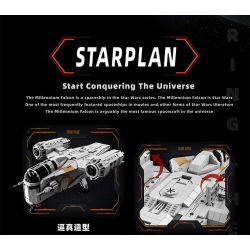 GAOMISI T2043 2043 DAO CẠO XƯƠNG bộ đồ chơi xếp lắp ráp ghép mô hình Star Wars STARPLAN Chiến Tranh Giữa Các Vì Sao 2248 khối