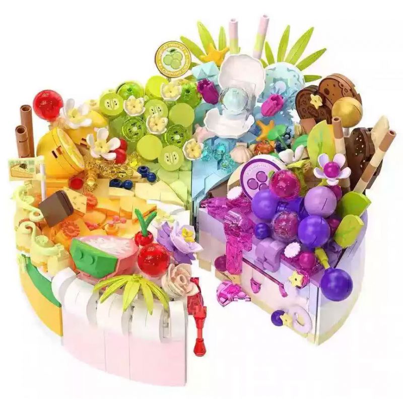 WEILE CREATION 2186 2179 2180 2181 2182 2183 2184 2185 DESSERT INN GIẤC MƠ ĐẦY MÀU SẮC bộ đồ chơi xếp lắp ráp ghép mô hình Arts & Crafts 2312 khối