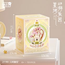 WEILE CREATION 2190 CÔNG VIÊN GIẢI TRÍ GALAXY VƯƠN TỚI NHỮNG VÌ SAO TRÊN MÂY bộ đồ chơi xếp lắp ráp ghép mô hình 701 khối