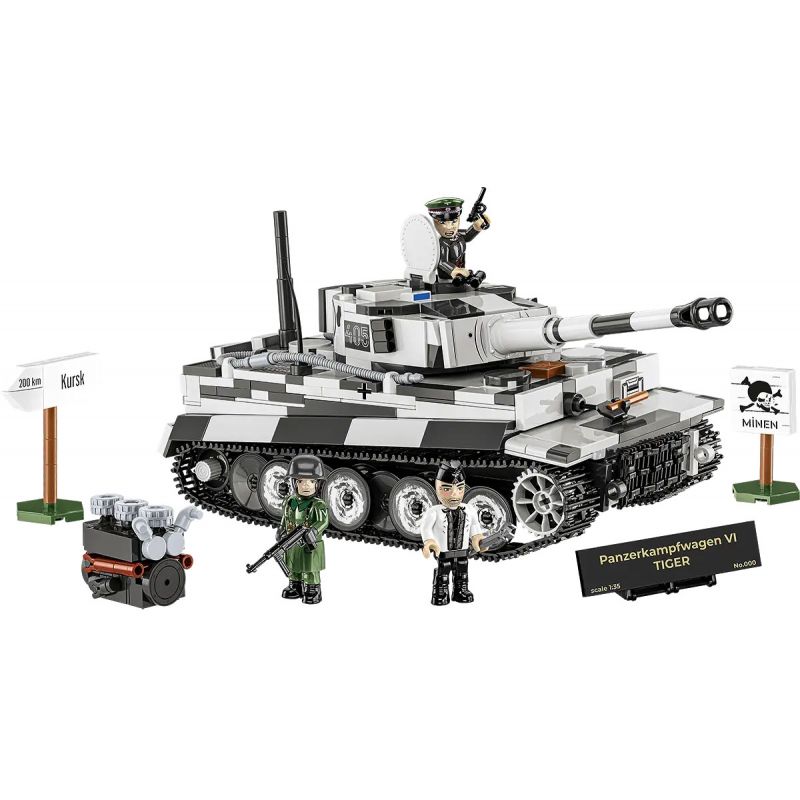 COBI 3122 XE TĂNG HẠNG NẶNG TIGER PANZER VI tỷ lệ 1:35 bộ đồ chơi xếp lắp ráp ghép mô hình Military Army PANZERKAMPFWAGEN VI TIGER - LIMITED EDITION Quân Sự Bộ Đội 917 khối