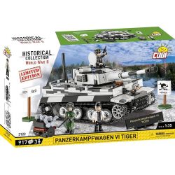 COBI 3122 XE TĂNG HẠNG NẶNG TIGER PANZER VI tỷ lệ 1:35 bộ đồ chơi xếp lắp ráp ghép mô hình Military Army PANZERKAMPFWAGEN VI TIGER - LIMITED EDITION Quân Sự Bộ Đội 917 khối