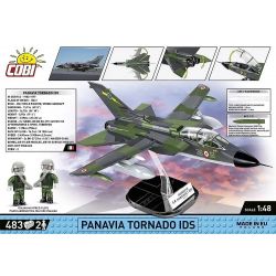 COBI 5894 MÁY BAY CHIẾN ĐẤU LỐC XOÁY tỷ lệ 1:48 bộ đồ chơi xếp lắp ráp ghép mô hình Military Army PANAVIA TORNADO IDS Quân Sự Bộ Đội 493 khối