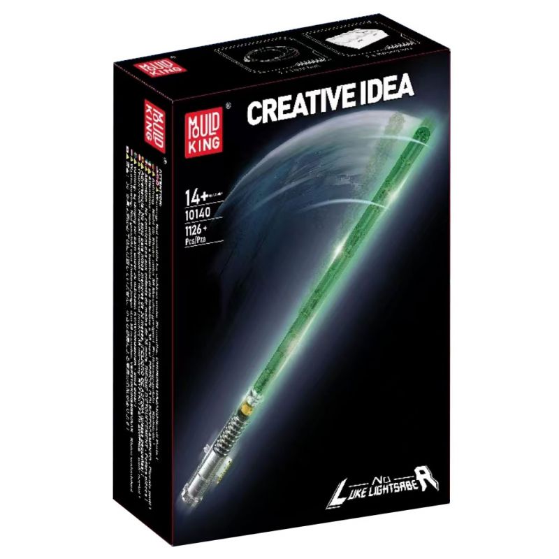 MouldKing 10140 Mould King 10140 LUKE ÁNH SÁNG bộ đồ chơi xếp lắp ráp ghép mô hình Star Wars LUKE LIGHTSABER Chiến Tranh Giữa Các Vì Sao 1126 khối