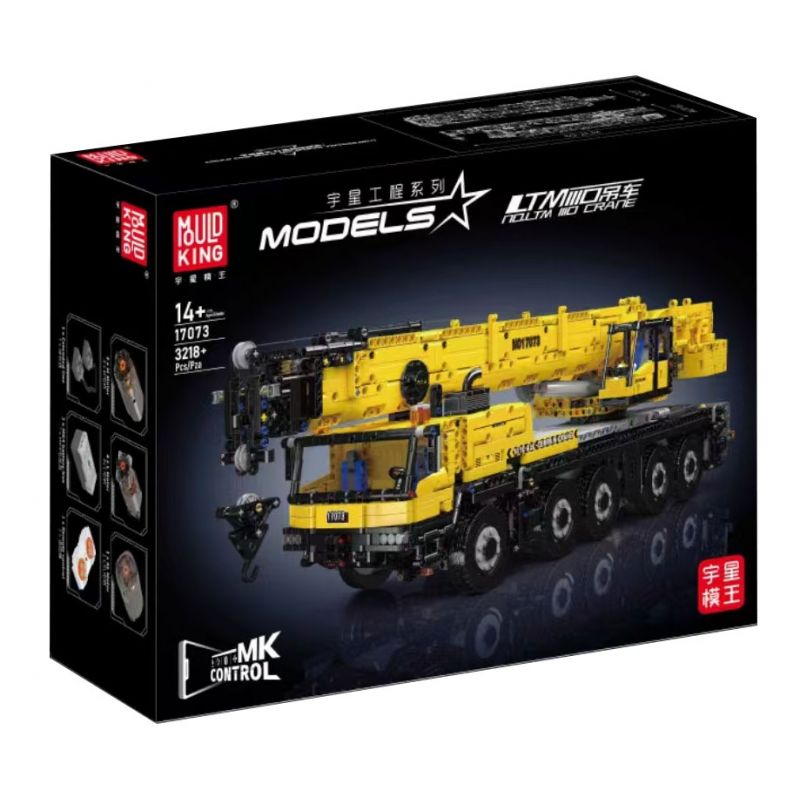 MouldKing 17074 17075 17073 Mould King 17074 17075 17073 CẦN CẨU LTM 1110 bộ đồ chơi xếp lắp ráp ghép mô hình Technic LTM 1110 CRANE Kỹ Thuật Công Nghệ Cao Mô Hình Phương Tiện 3218 khối