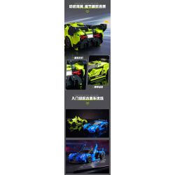 QMAN ENLIGHTEN KEEPPLEY 91005 TĂNG TỐC STORM CHASER bộ đồ chơi xếp lắp ráp ghép mô hình Speed Champions Racing Cars Đua Xe Công Thức 348 khối
