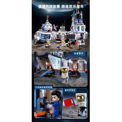 KEEPPLEY K10235 10235 CĂN CỨ MẶT TRĂNG (MÔ-ĐUN THỬ NGHIỆM KHÓA KHÍ) bộ đồ chơi xếp lắp ráp ghép mô hình City Thành Phố 790 khối