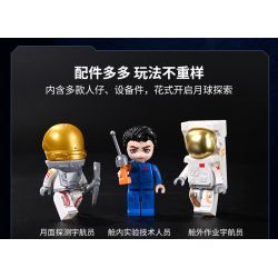 KEEPPLEY K10236 10236 CĂN CỨ MẶT TRĂNG (CABIN SINH HOẠT HỌC) bộ đồ chơi xếp lắp ráp ghép mô hình City Thành Phố 893 khối