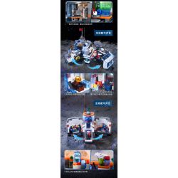 KEEPPLEY K10236 10236 CĂN CỨ MẶT TRĂNG (CABIN SINH HOẠT HỌC) bộ đồ chơi xếp lắp ráp ghép mô hình City Thành Phố 893 khối