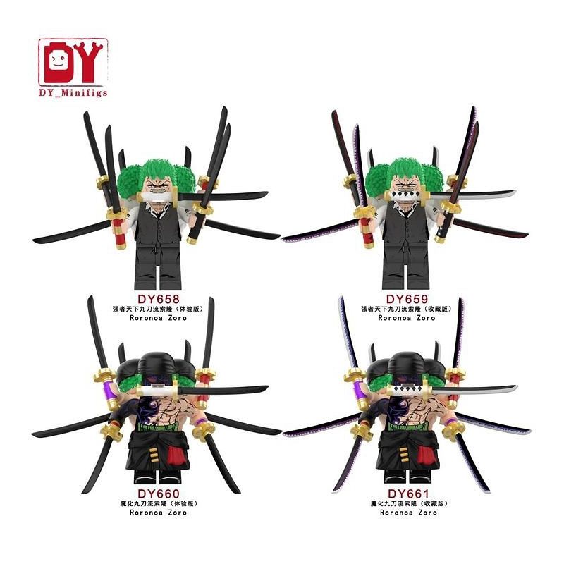 DY_MINIFIGS DY658 DY659 DY660 DY661 ZORO MINIFIGURE 4 LOẠI bộ đồ chơi xếp lắp ráp ghép mô hình Movie & Game Phim Và Trò Chơi