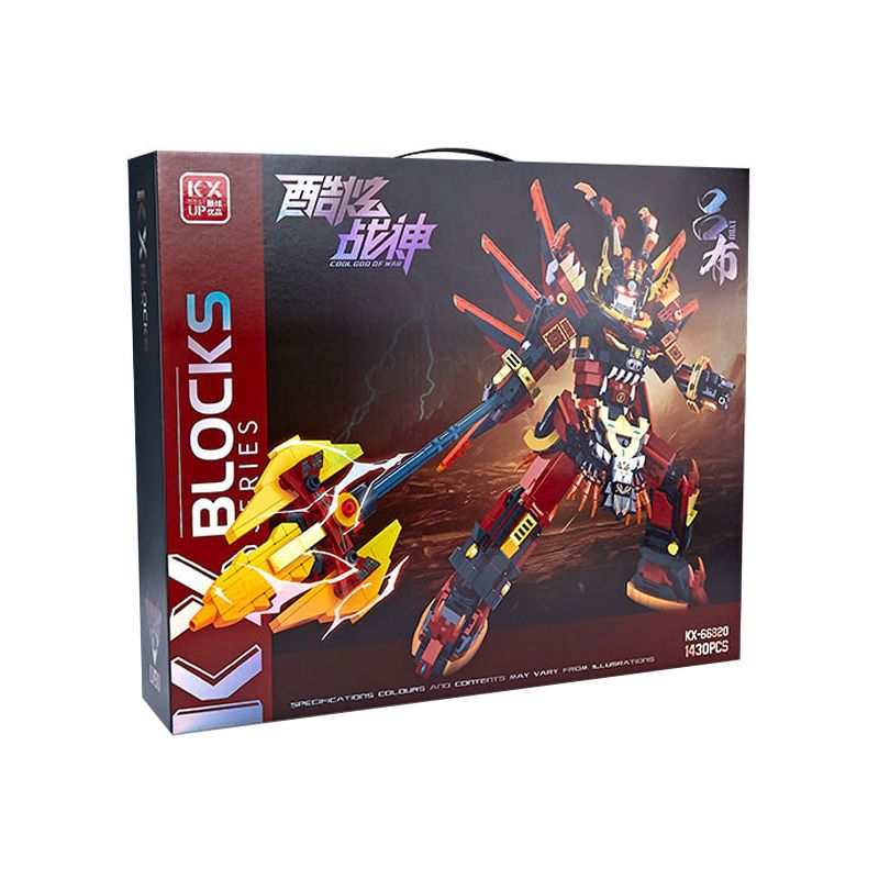 KX 66820 THẦN CHIẾN TRANH MÁT MẺ LU BU bộ đồ chơi xếp lắp ráp ghép mô hình 1430 khối