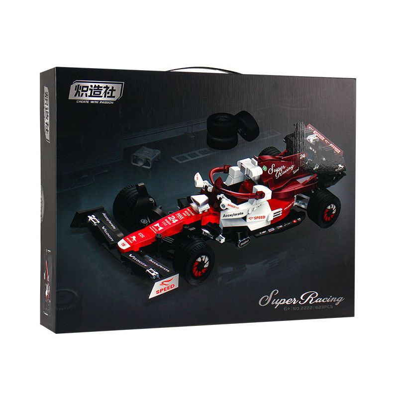 KOZOSHA 2222 ĐUA XE CÔNG THỨC MỘT bộ đồ chơi xếp lắp ráp ghép mô hình Racers Đua Tốc Độ 623 khối