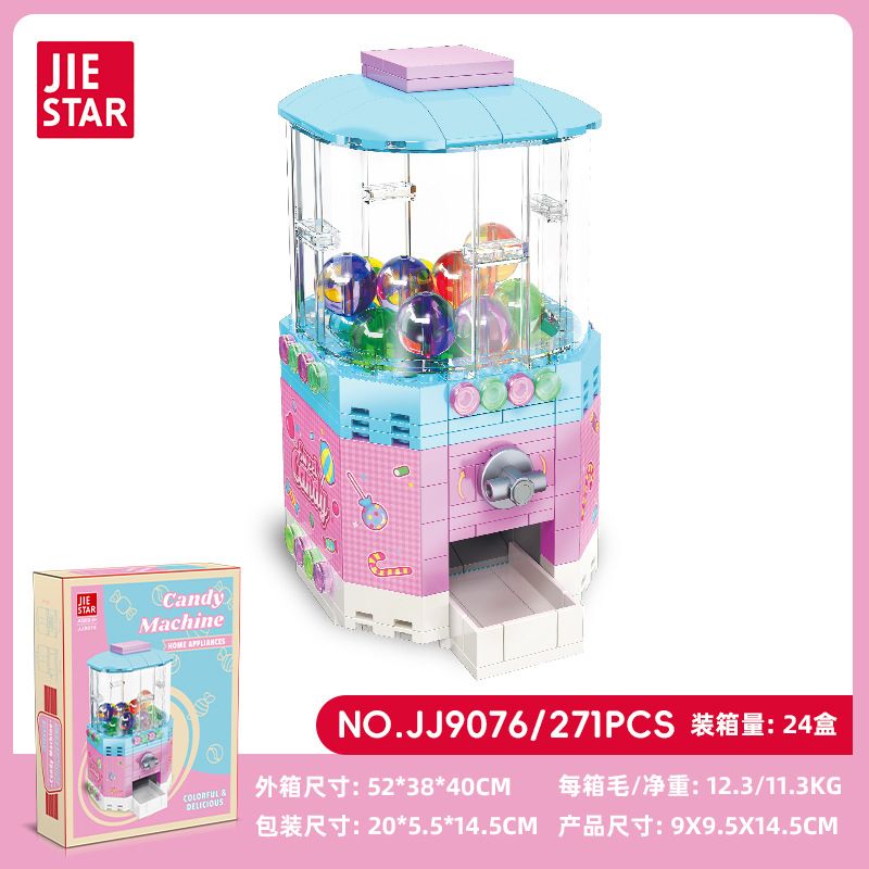 JIESTAR JJ9076 9076 MÁY MENGQU KẸO bộ đồ chơi xếp lắp ráp ghép mô hình 271 khối