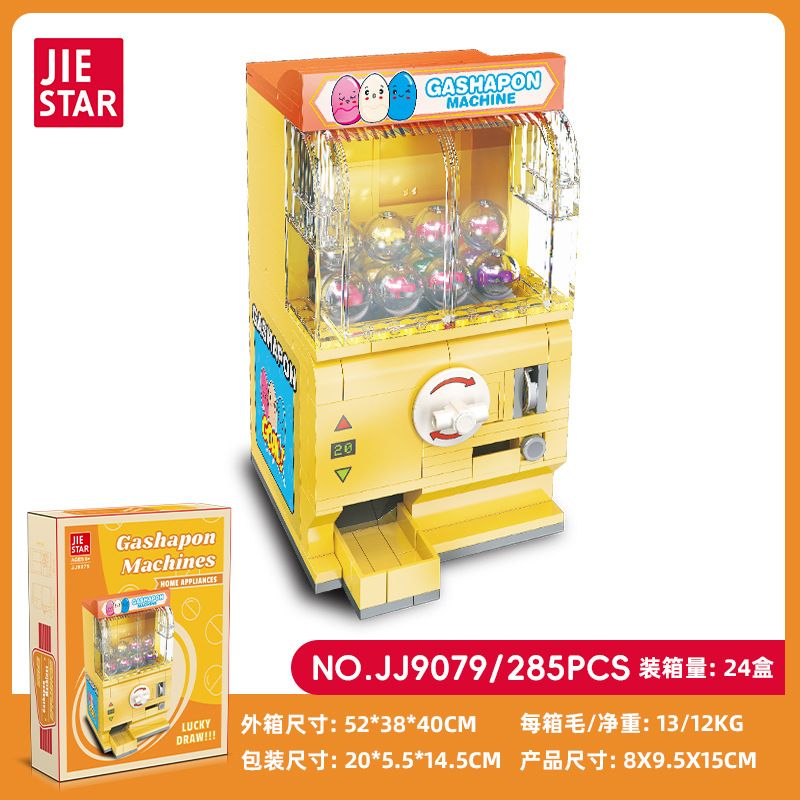 JIESTAR JJ9079 9079 MÁY MENGQU GACHA bộ đồ chơi xếp lắp ráp ghép mô hình 285 khối