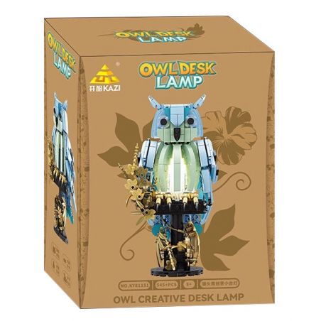 Kazi KY81151 81151 ĐÈN BÀN ĐẠI BÀNG MÈO bộ đồ chơi xếp lắp ráp ghép mô hình OWL DESK LAMP 545 khối