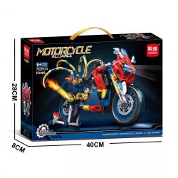 MINGDI LEIBAO K3086 3086 SPIDER HERO MOTORCYCLE bộ đồ chơi xếp lắp ráp ghép mô hình Technic Kỹ Thuật Công Nghệ Cao Mô Hình Phương Tiện 767 khối