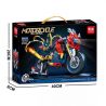 MINGDI LEIBAO K3086 3086 SPIDER HERO MOTORCYCLE bộ đồ chơi xếp lắp ráp ghép mô hình Technic Kỹ Thuật Công Nghệ Cao Mô Hình Phương Tiện 767 khối